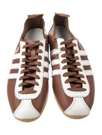 Adidas Leather Colorblock Pattern Athletic Sneakers