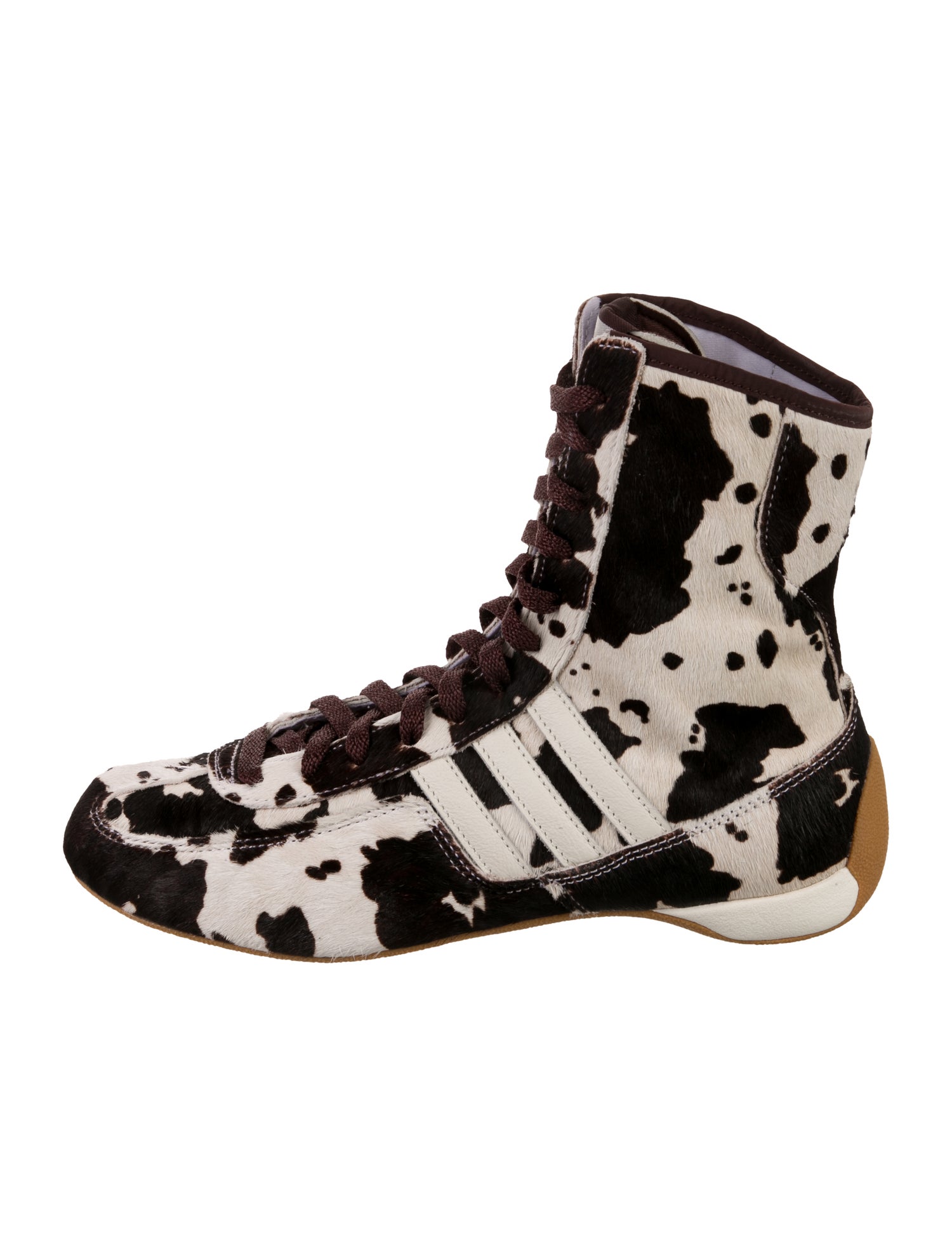 Adidas Ponyhair Animal Print Combat Boots