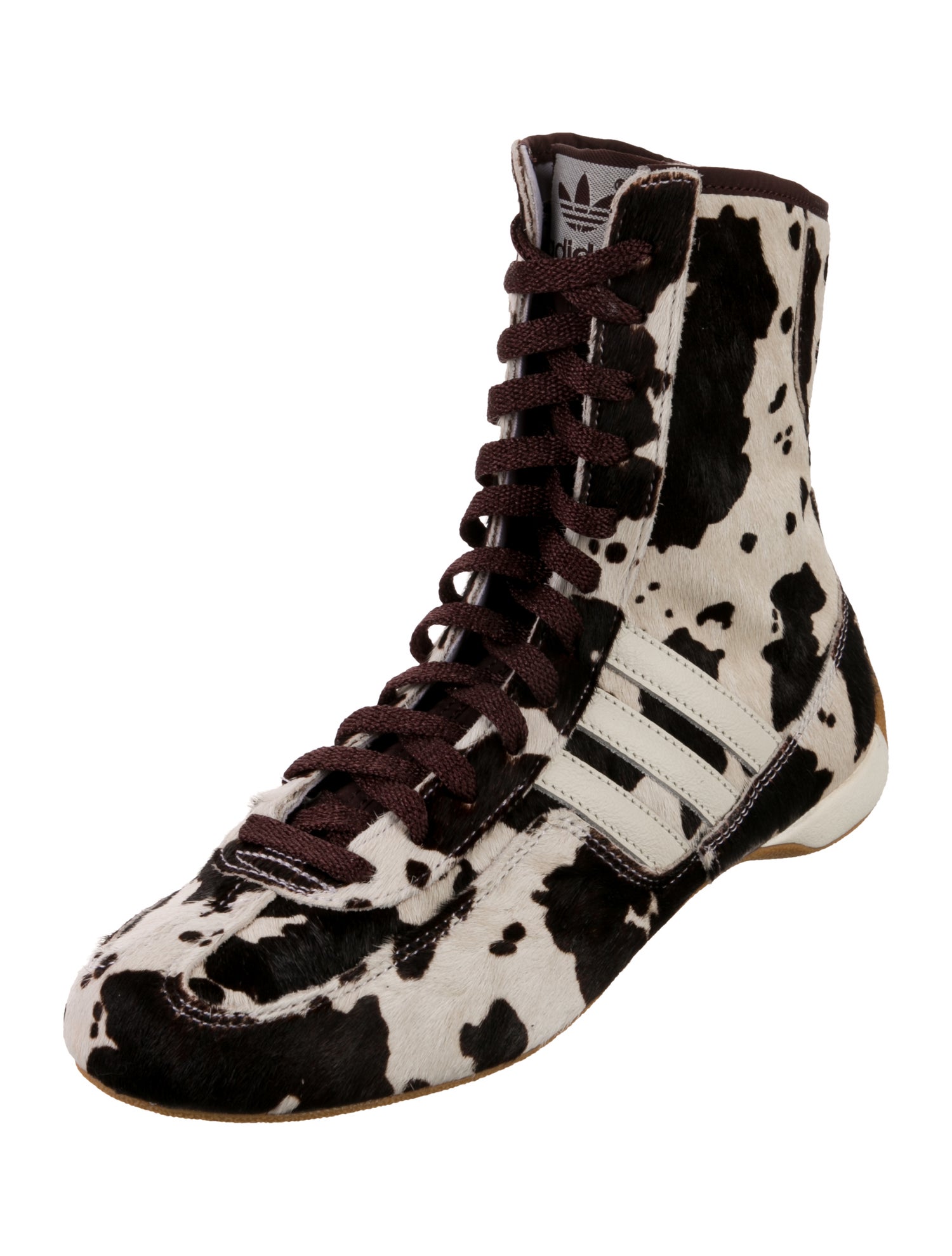 Adidas Ponyhair Animal Print Combat Boots