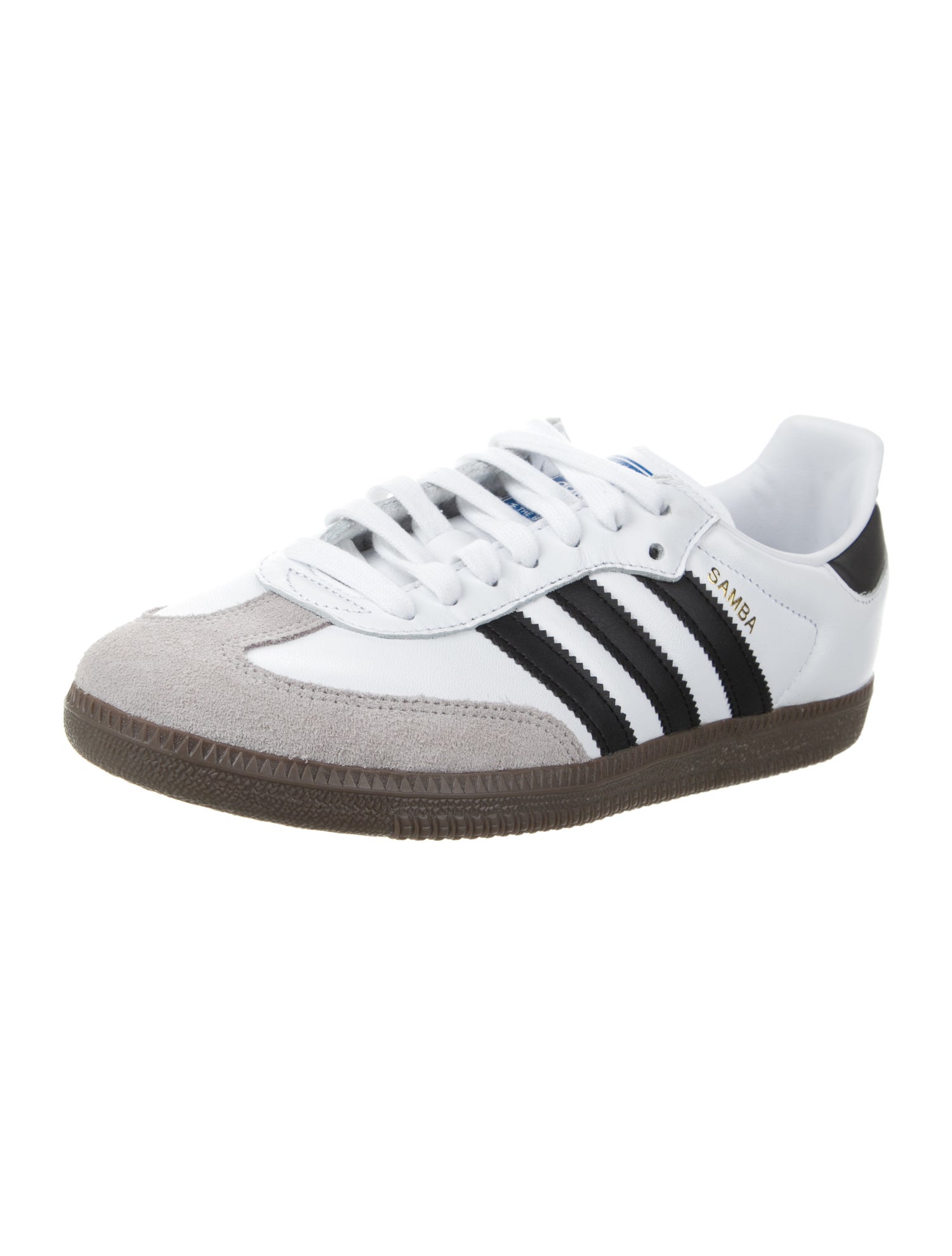 Adidas Leather Colorblock Pattern Sneakers