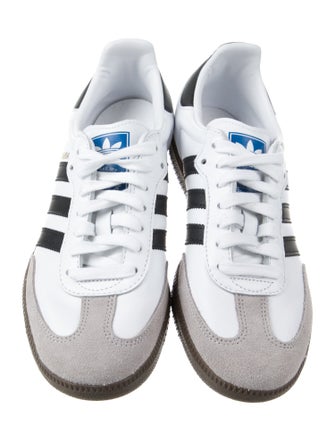 Adidas Leather Colorblock Pattern Sneakers