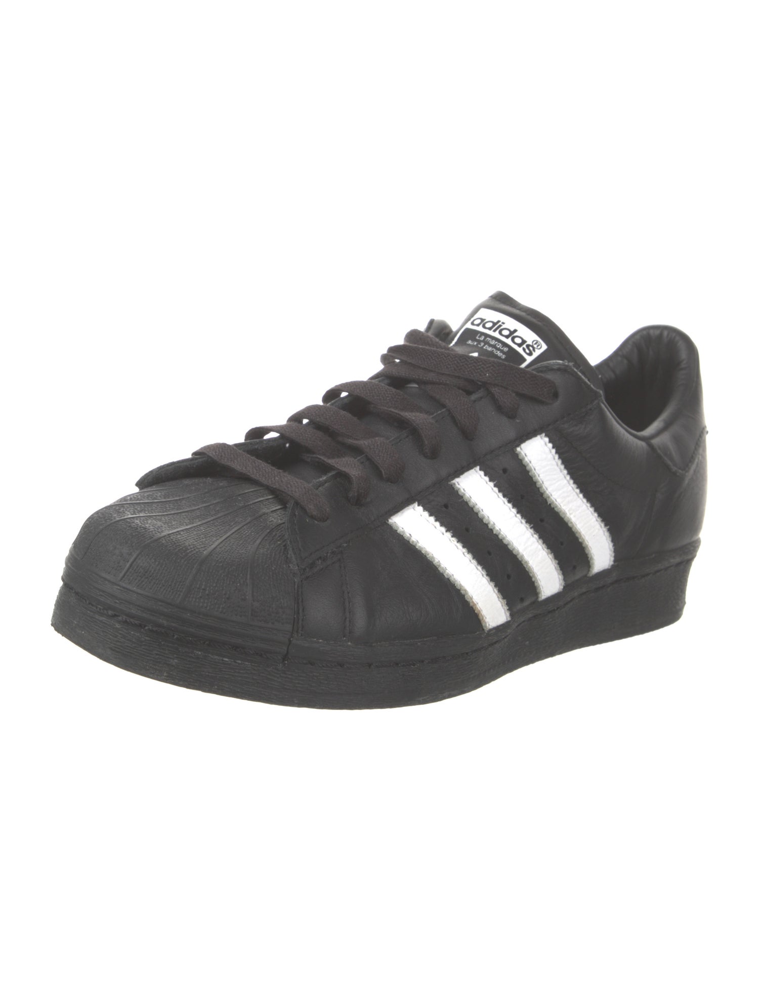Adidas Leather Striped Sneakers
