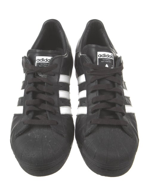 Adidas Leather Striped Sneakers