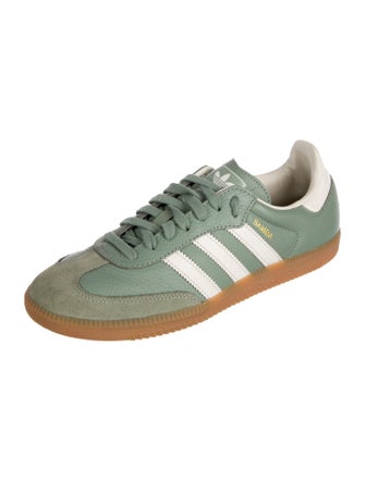 Adidas Leather Colorblock Pattern Sneakers