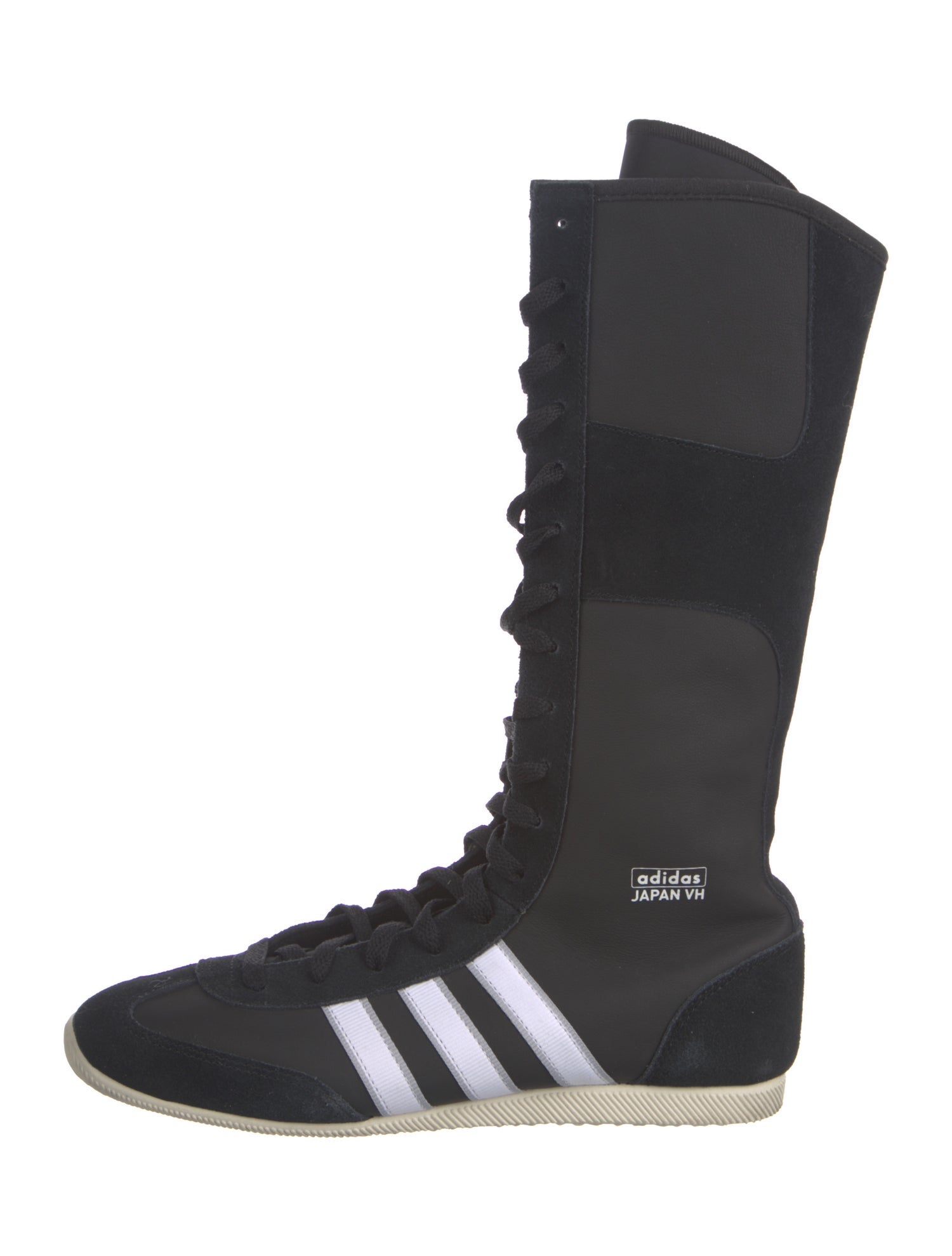 Adidas Leather Printed Lace-Up Boots
