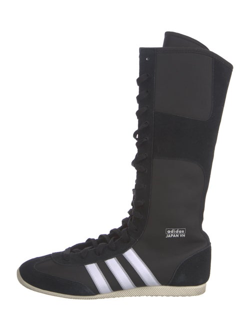 Adidas Leather Printed Lace-Up Boots