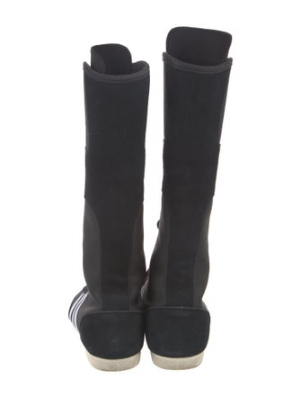 Adidas Leather Printed Lace-Up Boots