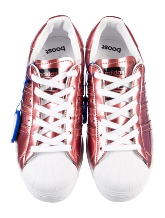 Adidas Leather Colorblock Pattern Sneakers