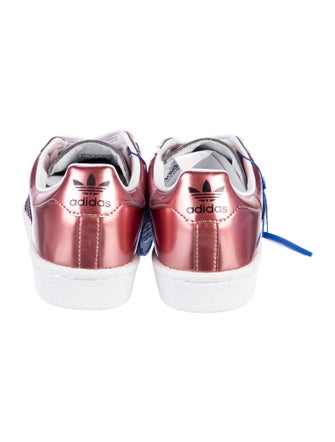 Adidas Leather Colorblock Pattern Sneakers