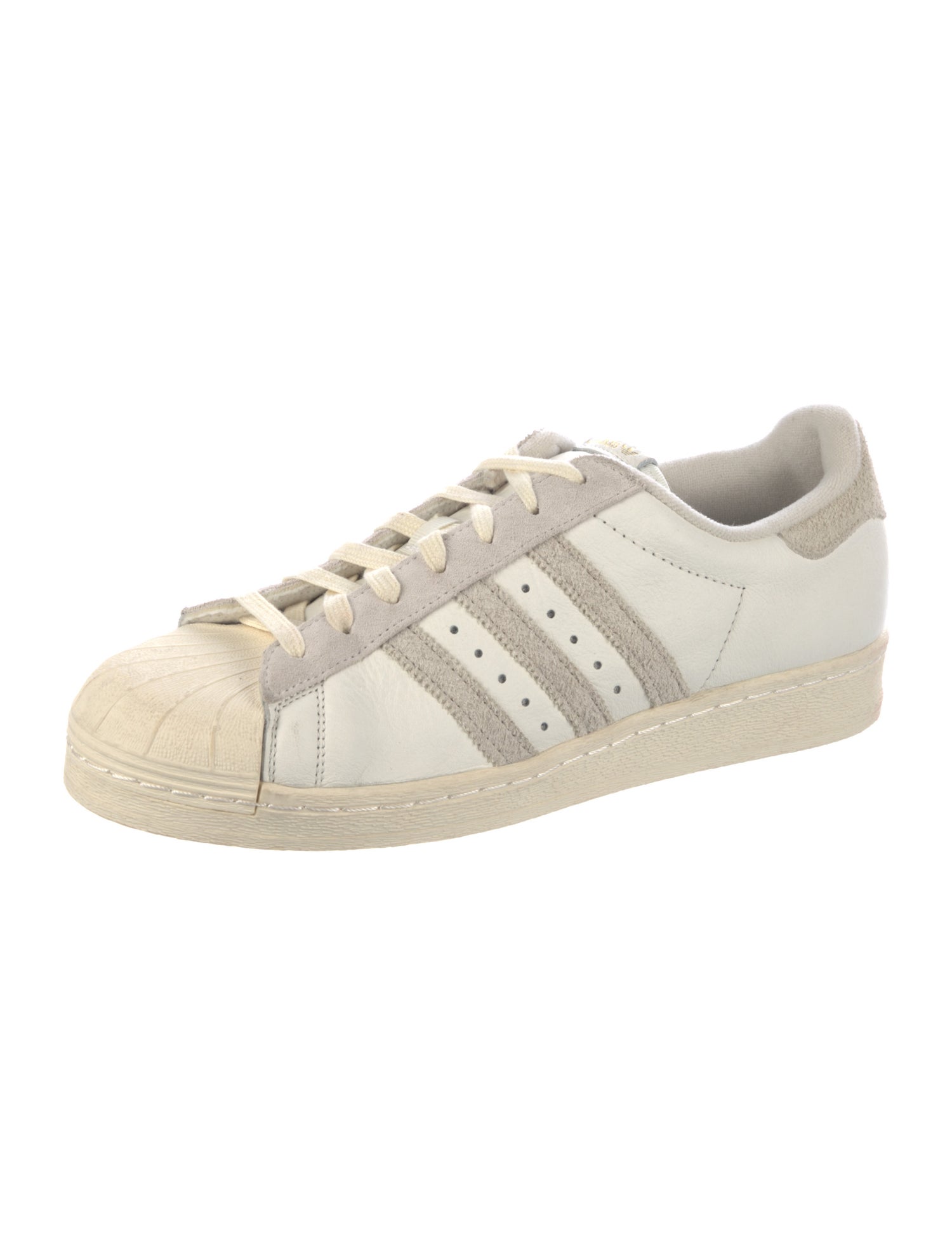 Adidas Leather Striped Sneakers