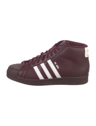 Adidas Leather Colorblock Pattern Sneakers