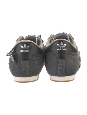 Adidas Denim Lace Pattern Athletic Sneakers
