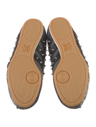 Adidas Denim Lace Pattern Athletic Sneakers