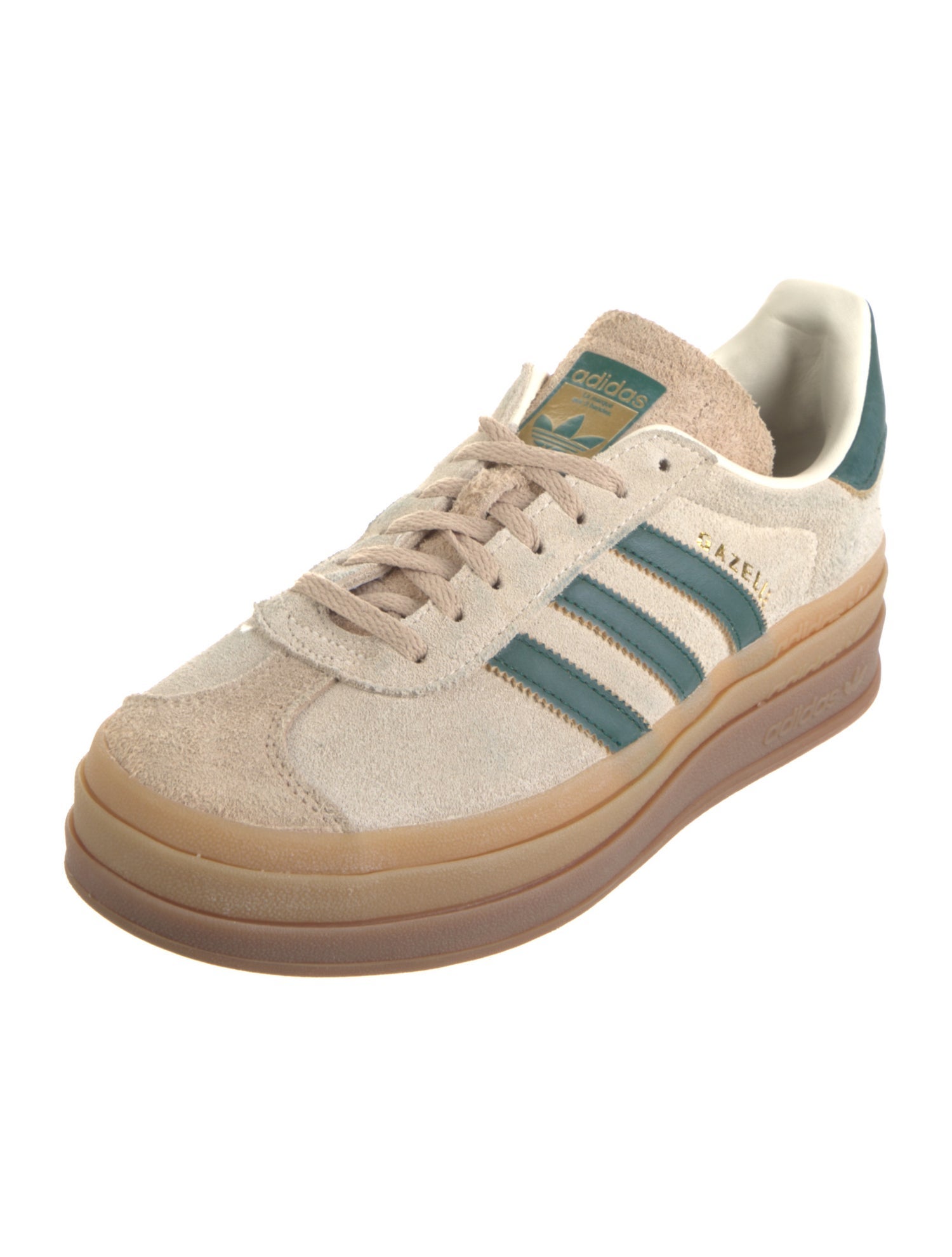 Adidas Suede Leather Trim Embellishment Sneakers