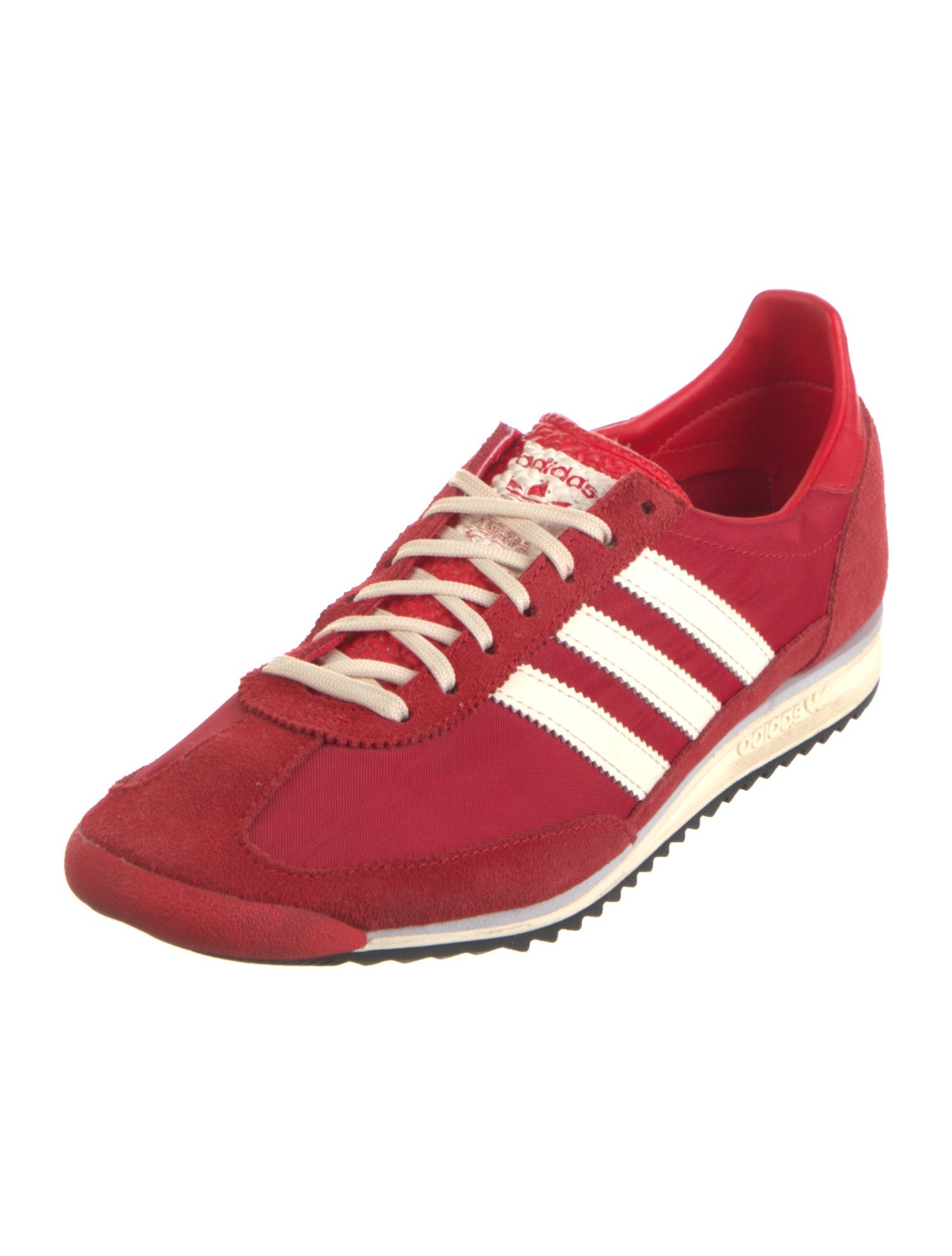 Adidas Suede Leather Trim Embellishment Athletic Sneakers