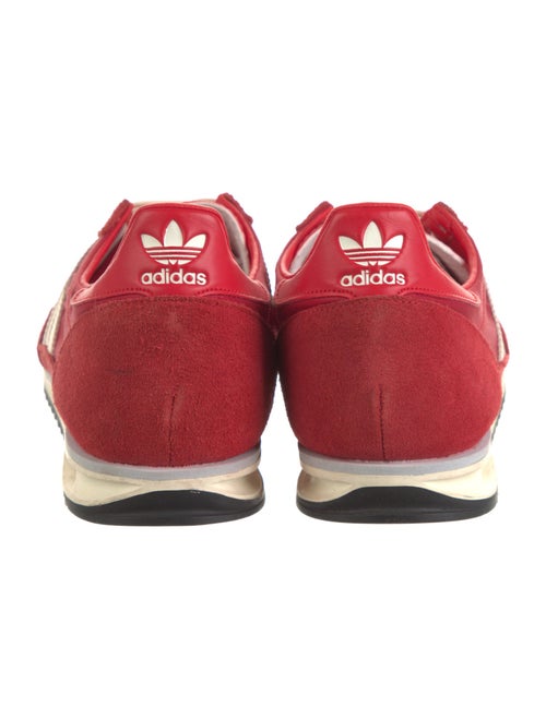 Adidas Suede Leather Trim Embellishment Athletic Sneakers