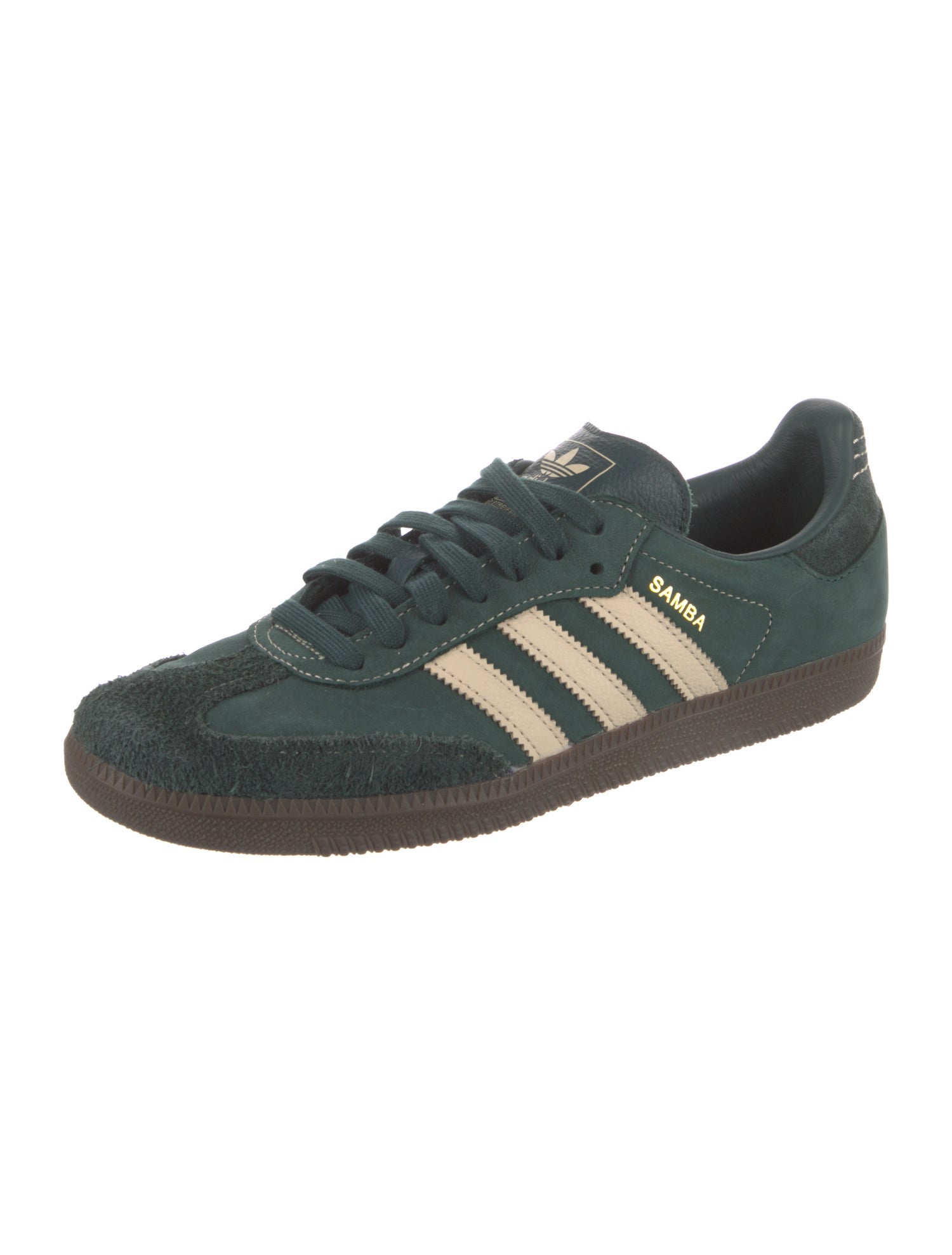 Adidas Suede Striped Sneakers Green Sneakers Shoes W2ads105744