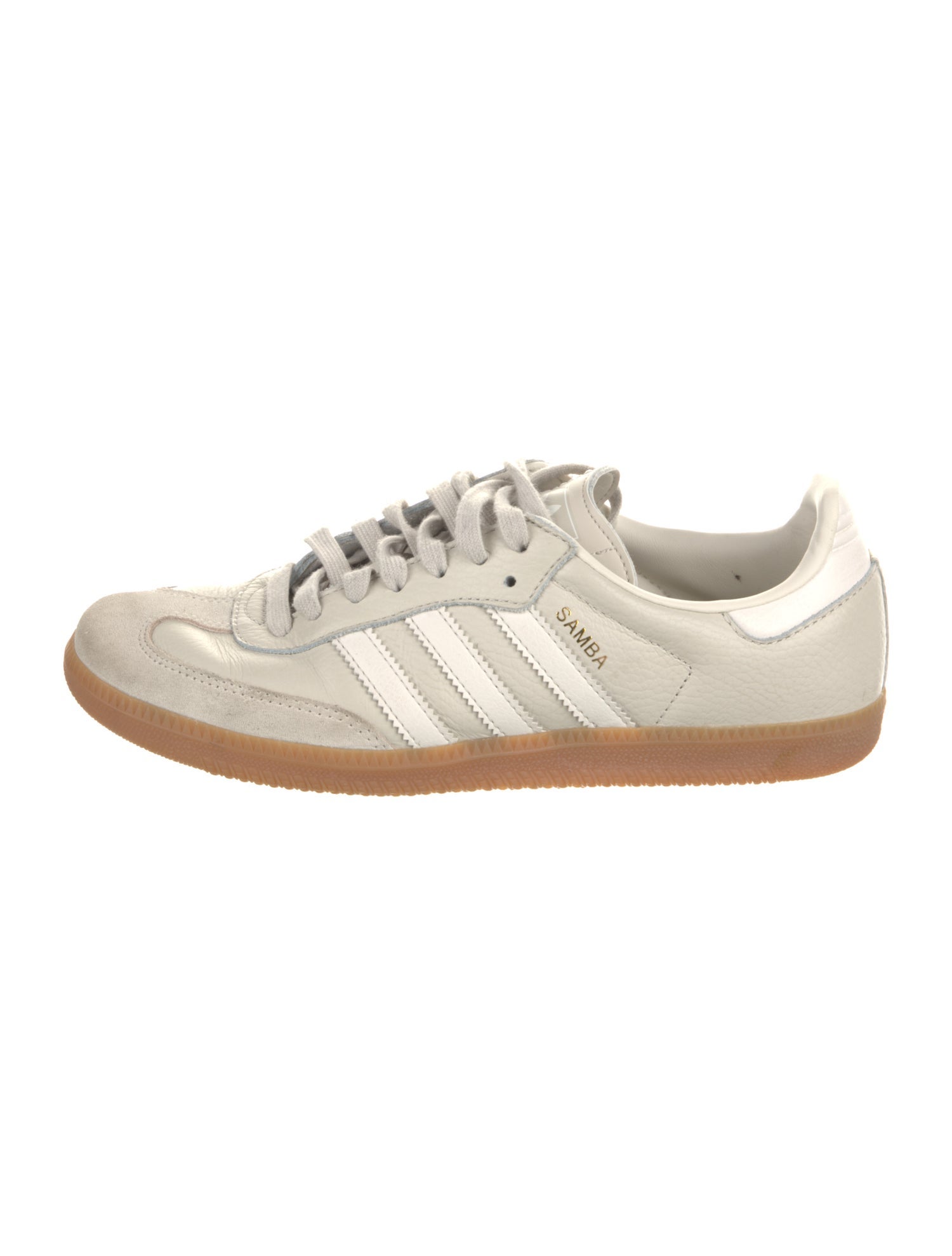 Adidas Leather Striped Sneakers