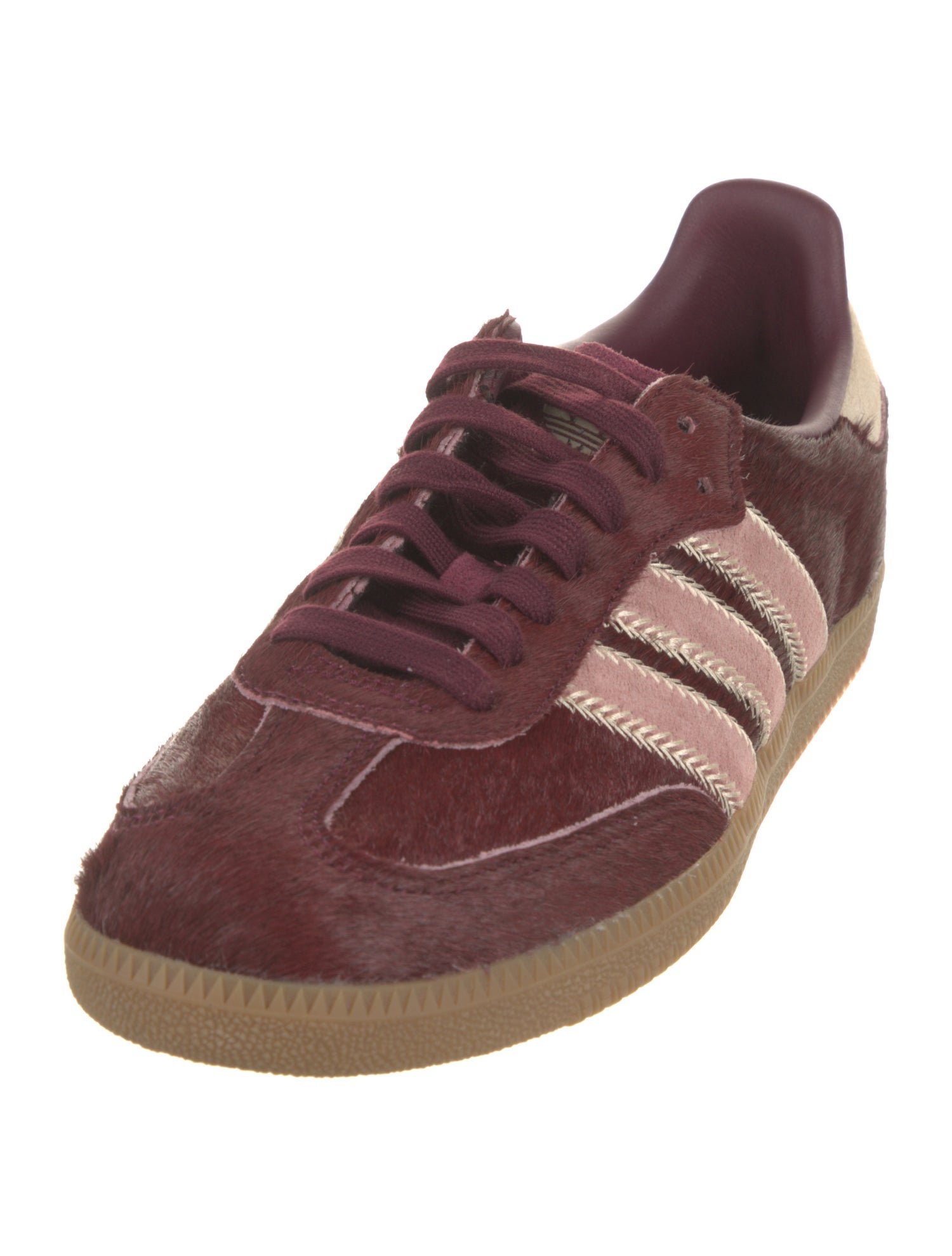 Adidas Leather Embroidered Accent Sneakers