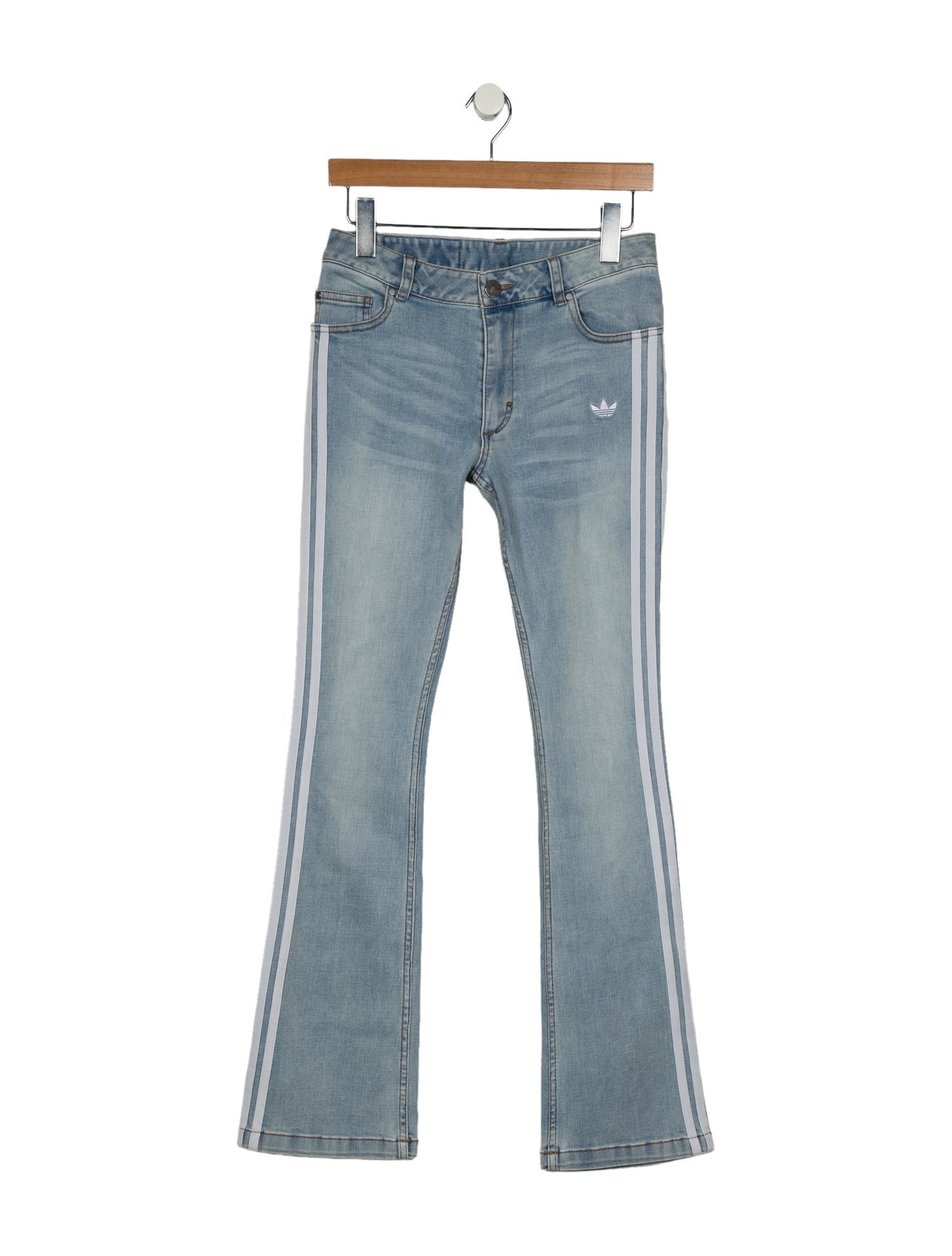 Adidas High-Rise Straight Leg Jeans