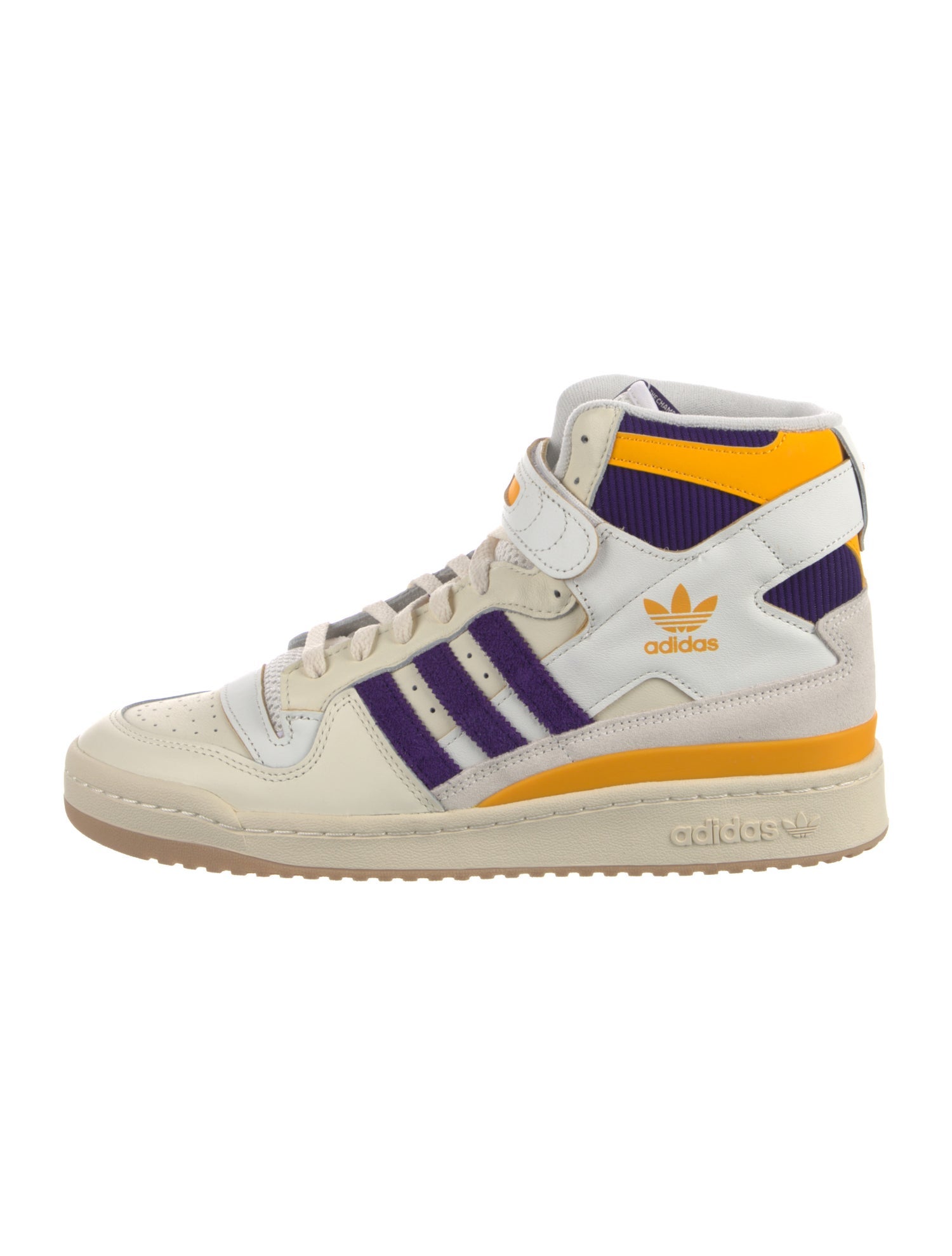 Adidas Leather Colorblock Pattern Sneakers