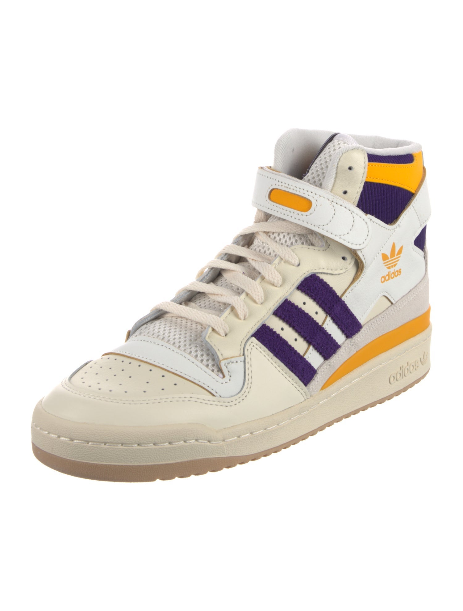 Adidas Leather Colorblock Pattern Sneakers