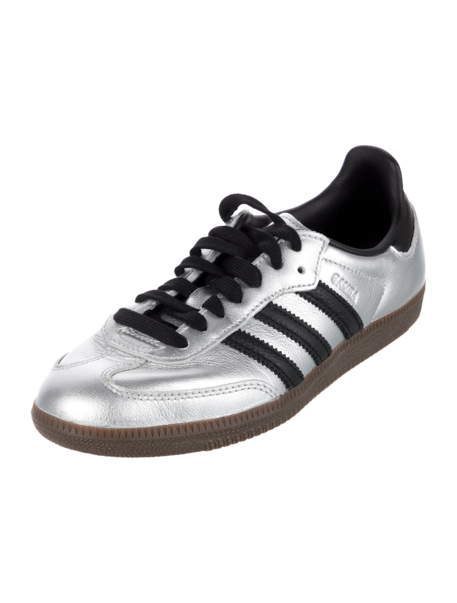 Adidas Leather Striped Sneakers