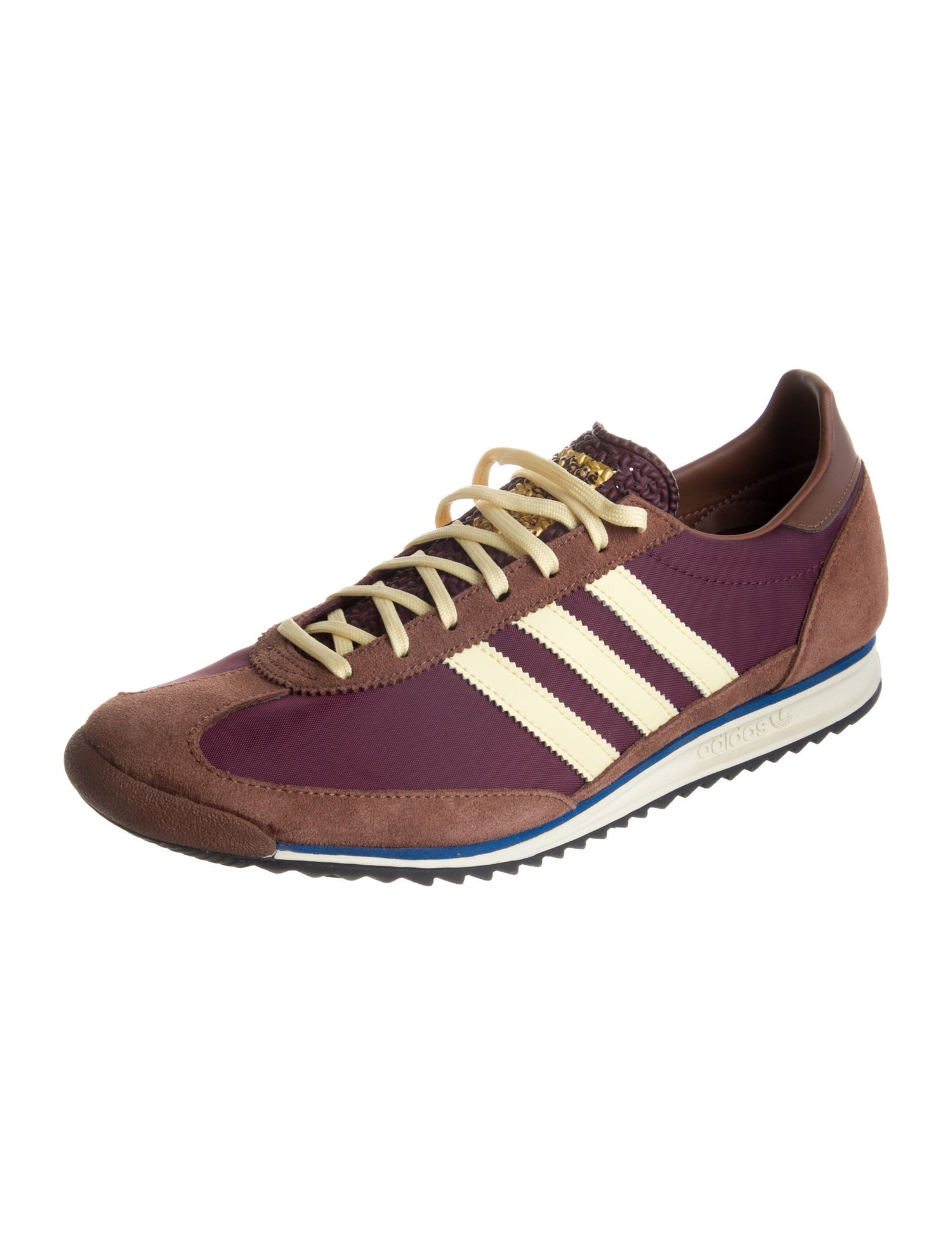 Adidas Suede Leather Trim Embellishment Sneakers