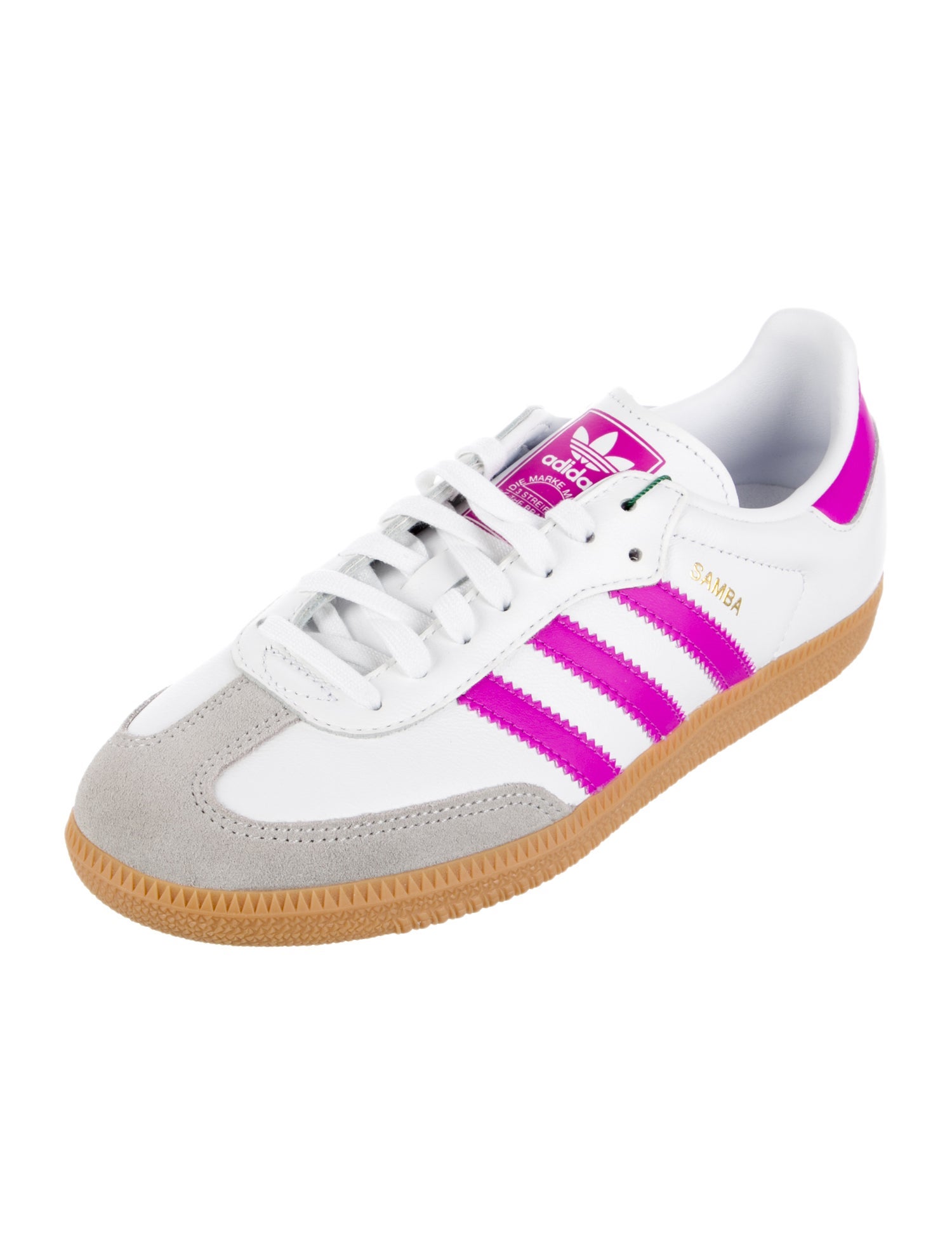 Adidas Leather Colorblock Pattern Athletic Sneakers