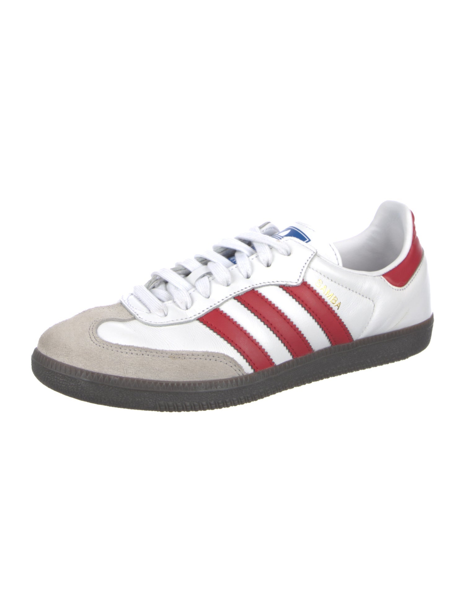 Adidas Leather Colorblock Pattern Sneakers