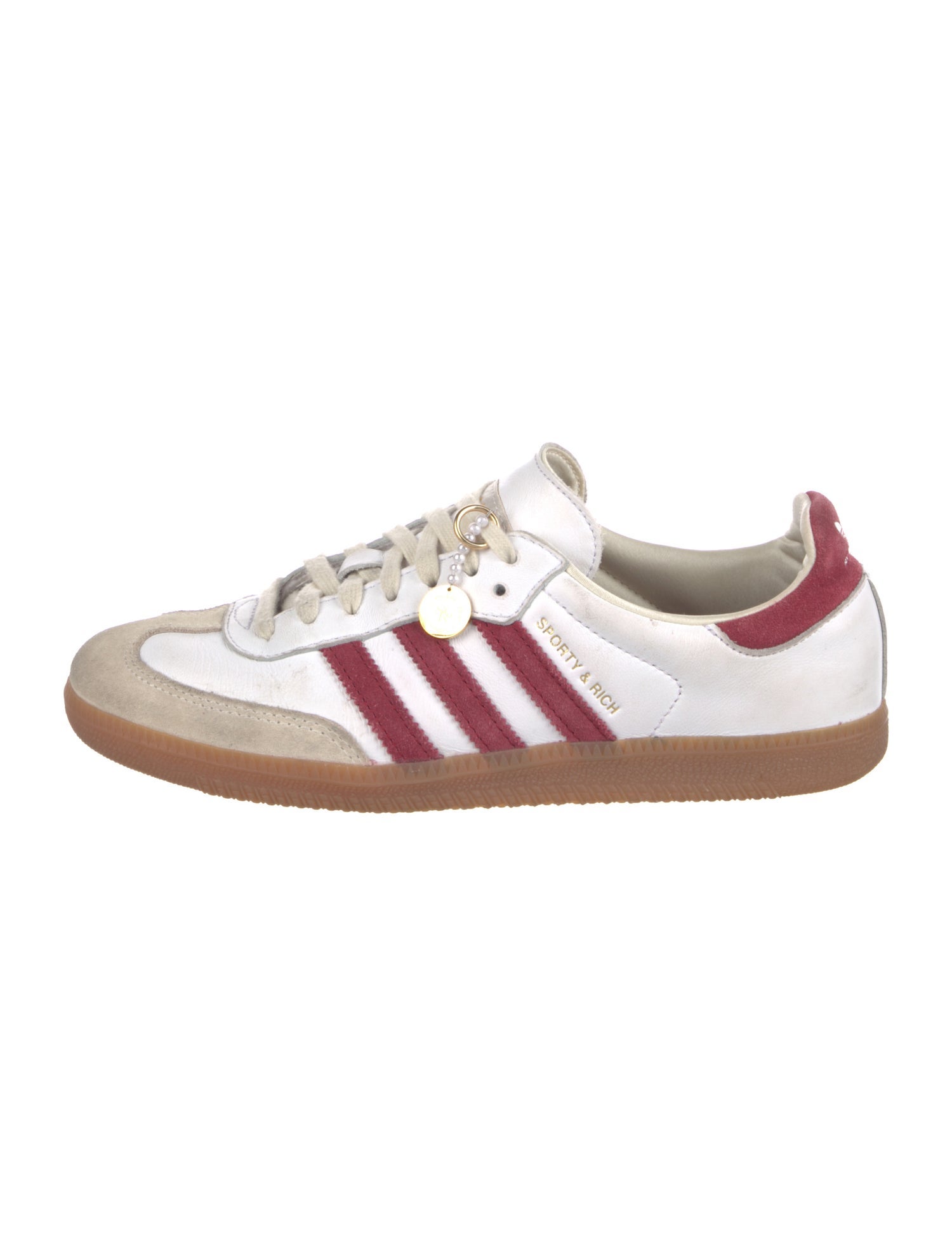 Adidas Leather Colorblock Pattern Sneakers