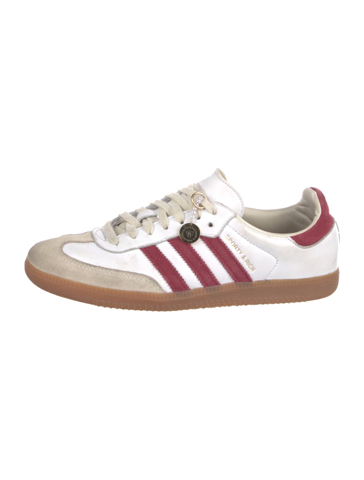 Adidas Leather Colorblock Pattern Sneakers