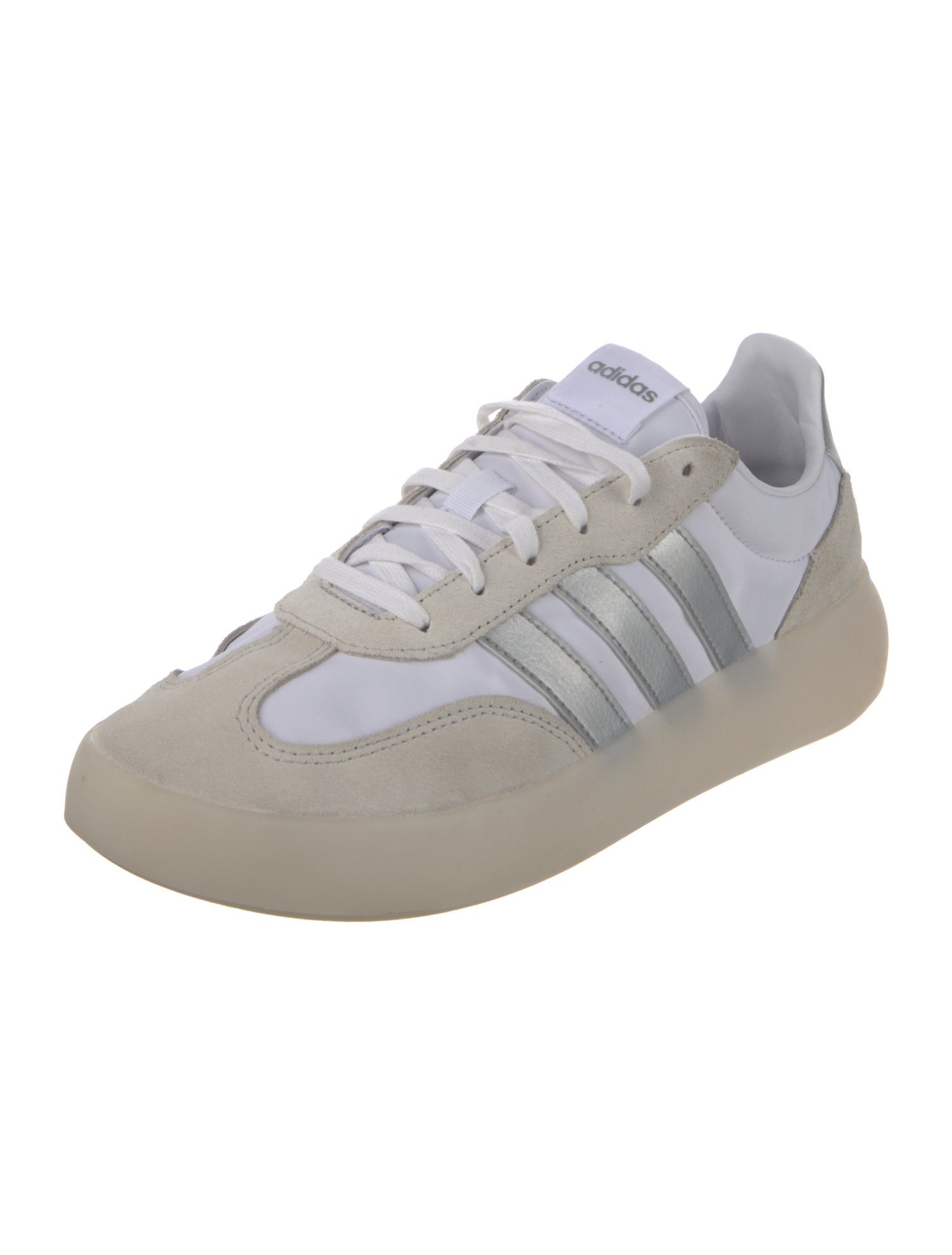 Adidas Leather Colorblock Pattern Athletic Sneakers