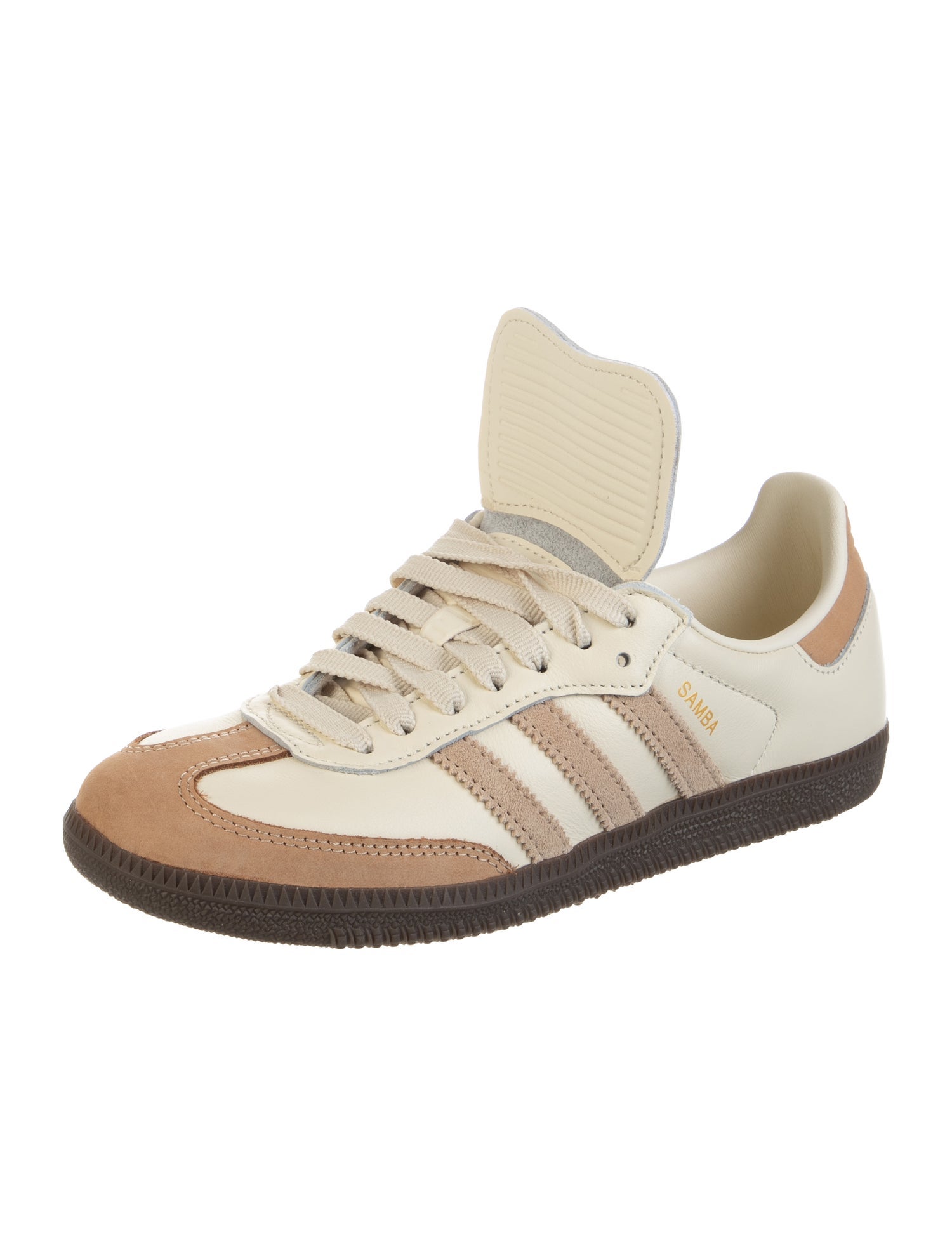 Adidas Leather Colorblock Pattern Athletic Sneakers
