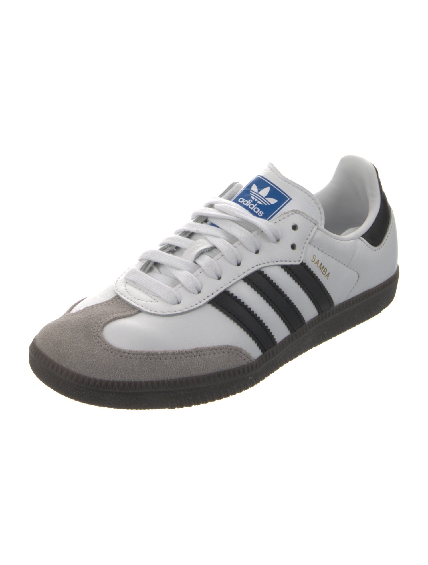 Adidas Signature Logo Leather Athletic Sneakers