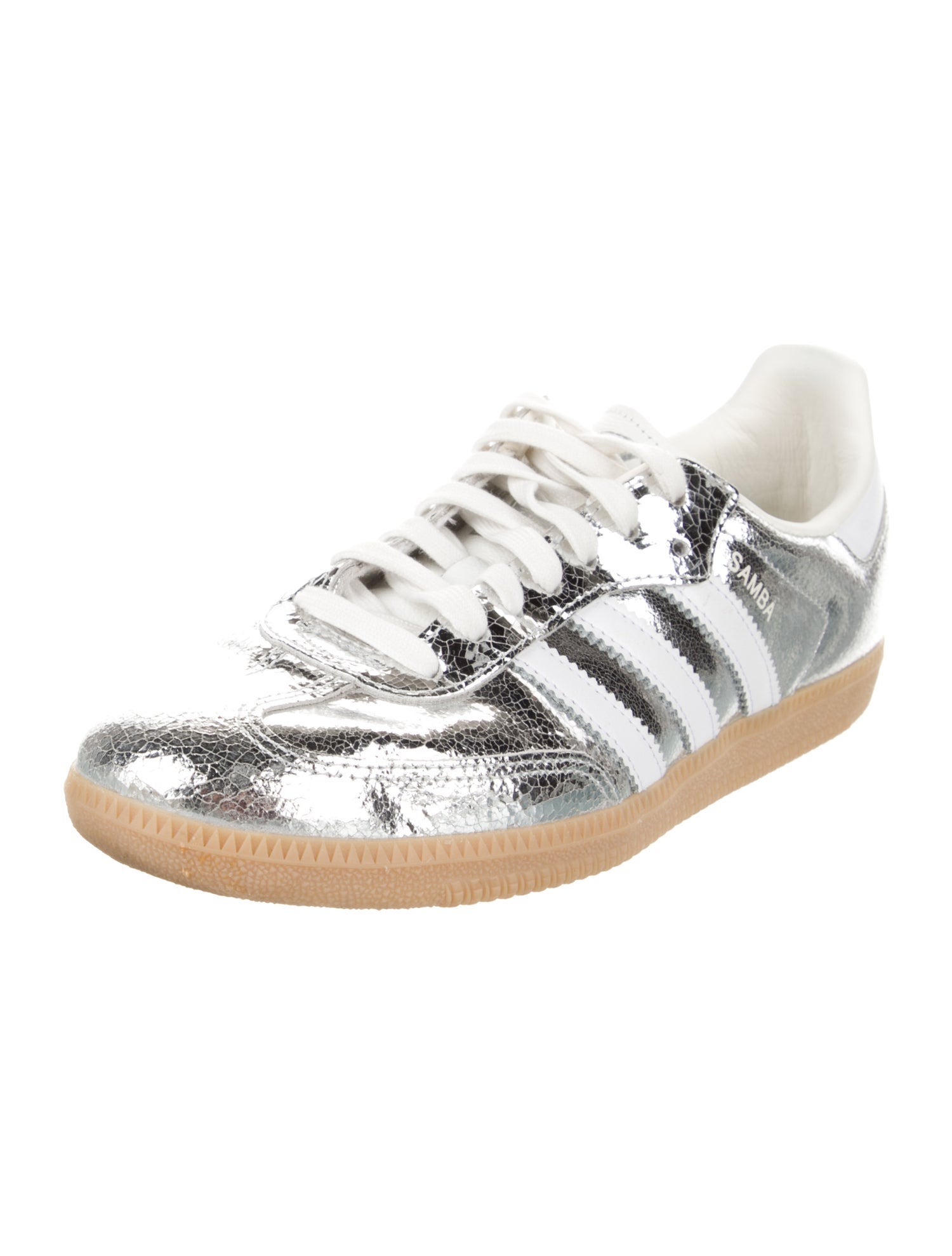 Adidas Leather Colorblock Pattern Athletic Sneakers