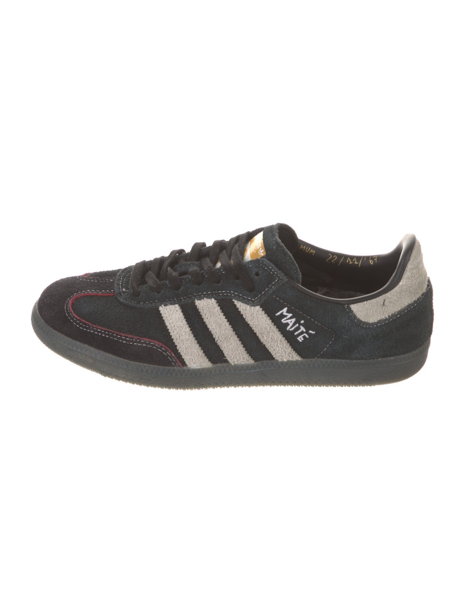 Adidas Suede Leather Trim Embellishment Sneakers