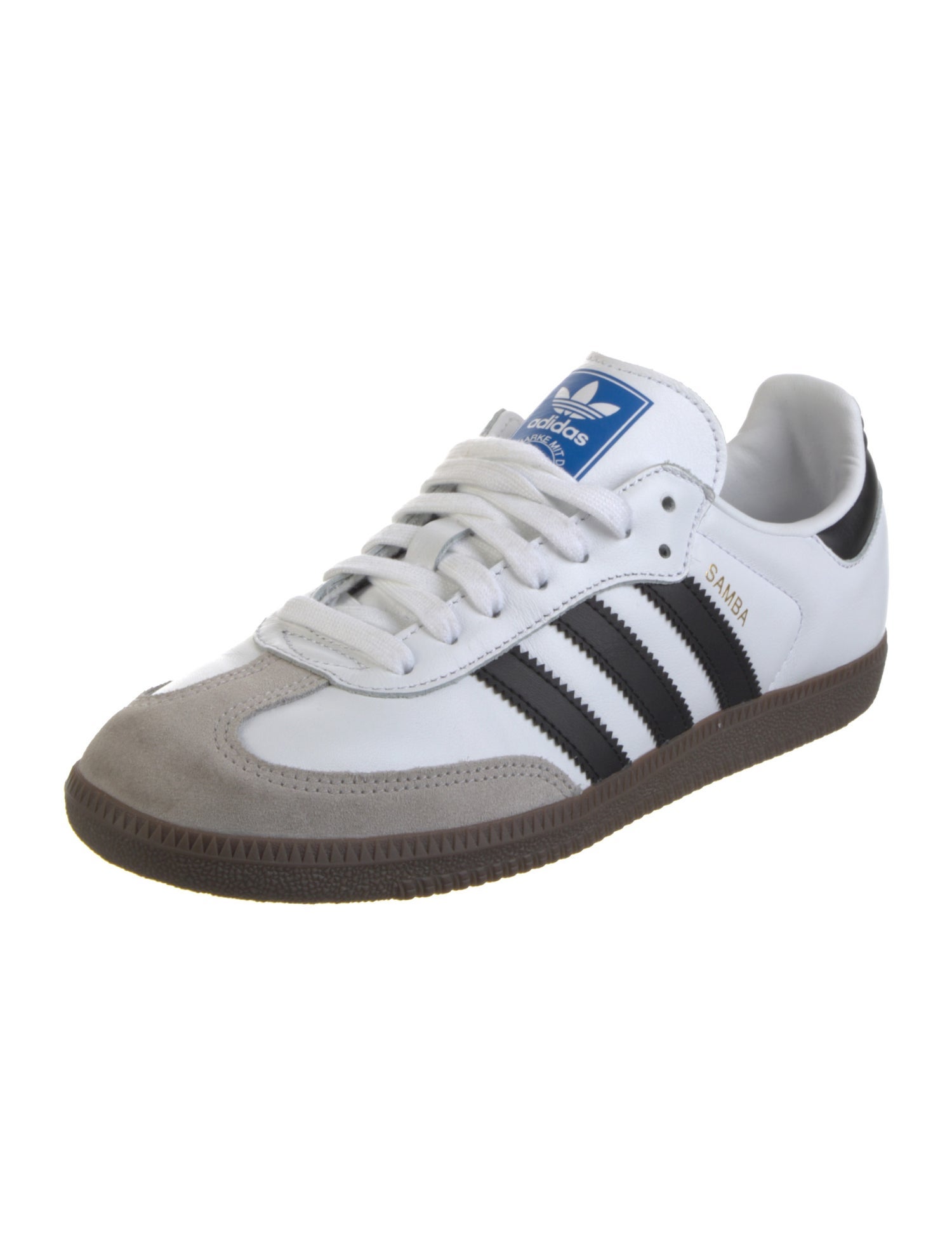 Adidas Leather Striped Sneakers