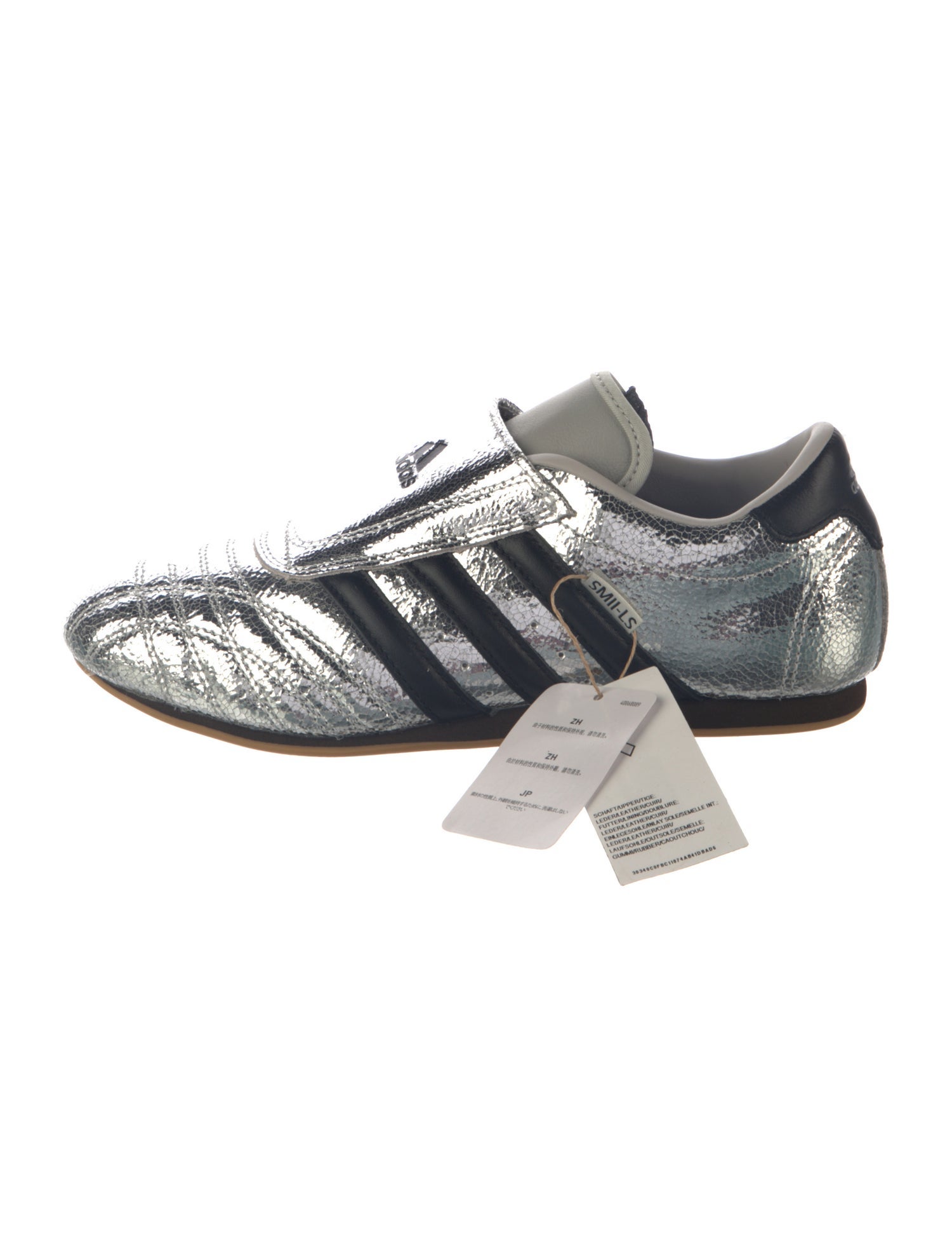 Adidas Leather Striped Athletic Sneakers