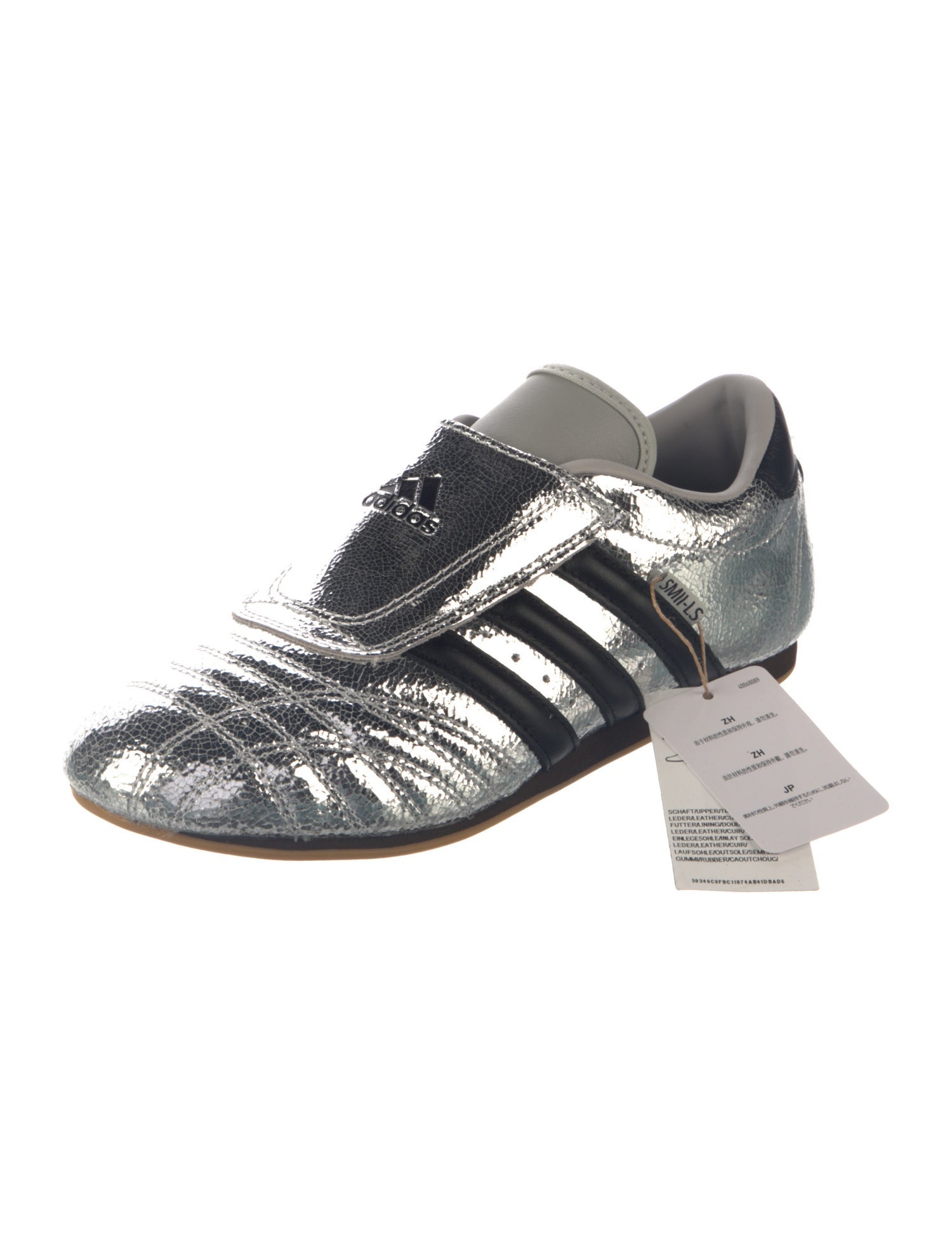 Adidas Leather Striped Athletic Sneakers