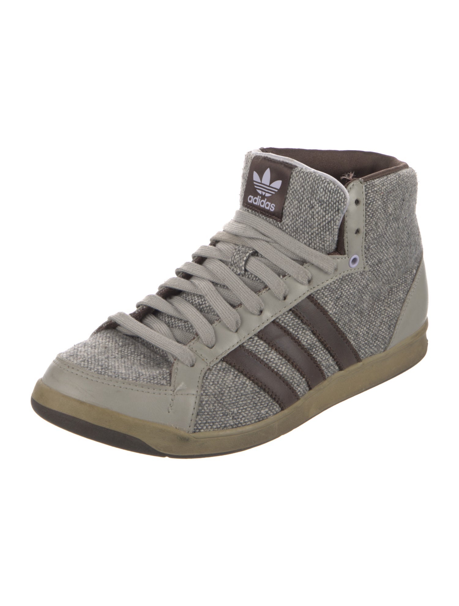 Adidas Leather Colorblock Pattern Athletic Sneakers