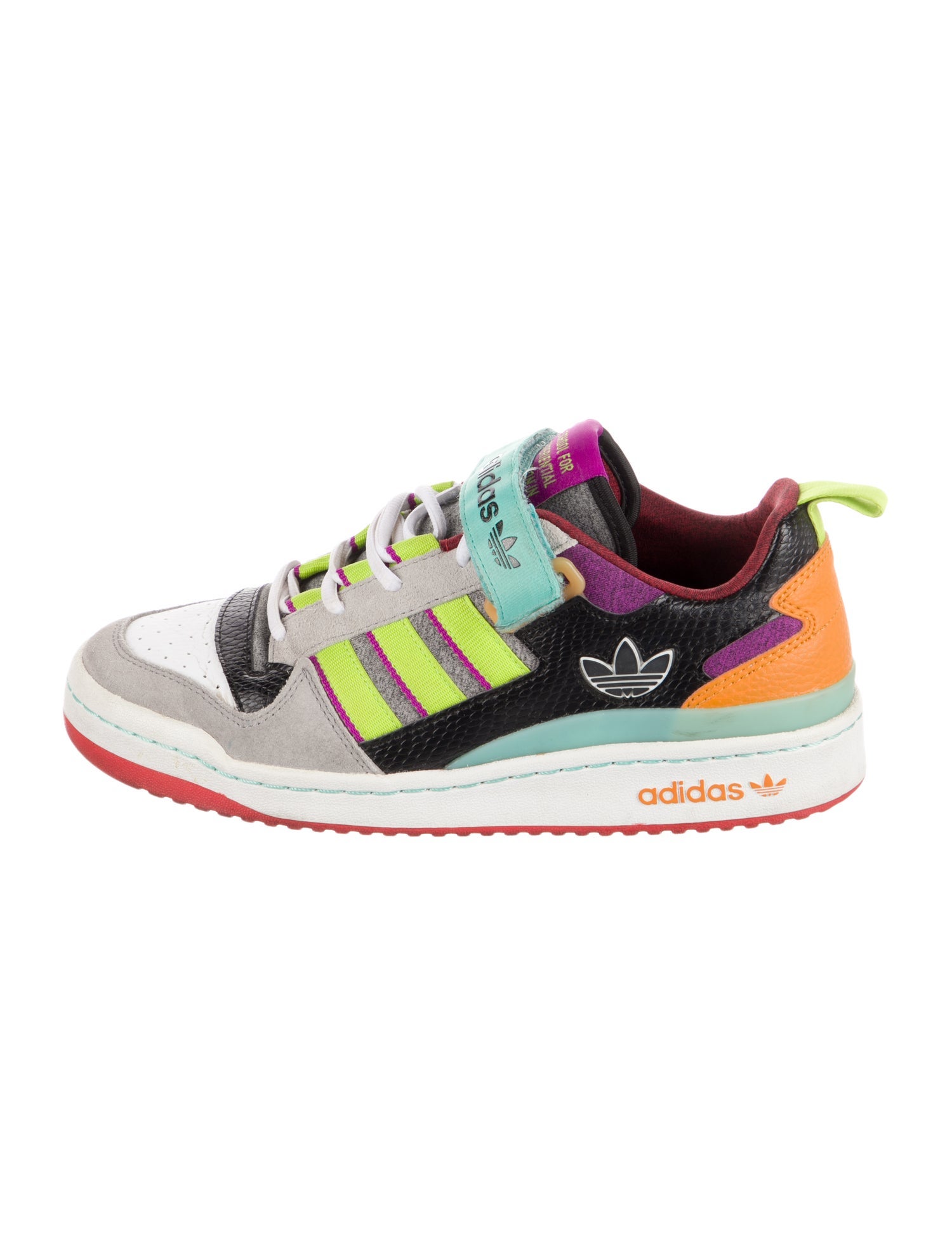 Adidas Leather Printed Sneakers