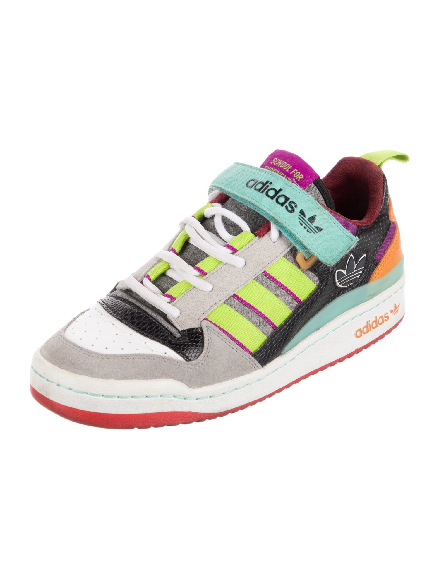 Adidas Leather Printed Sneakers