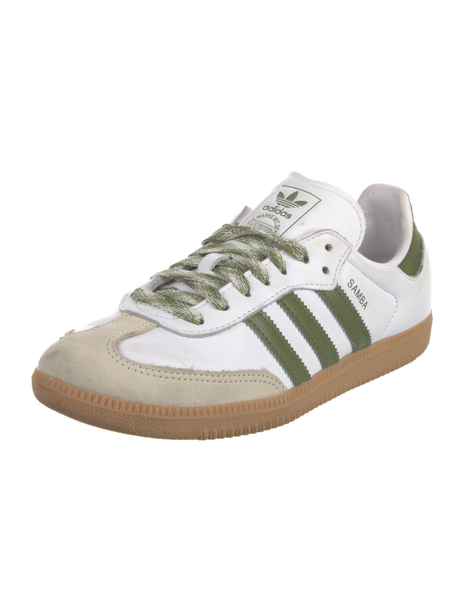 Adidas Leather Striped Sneakers