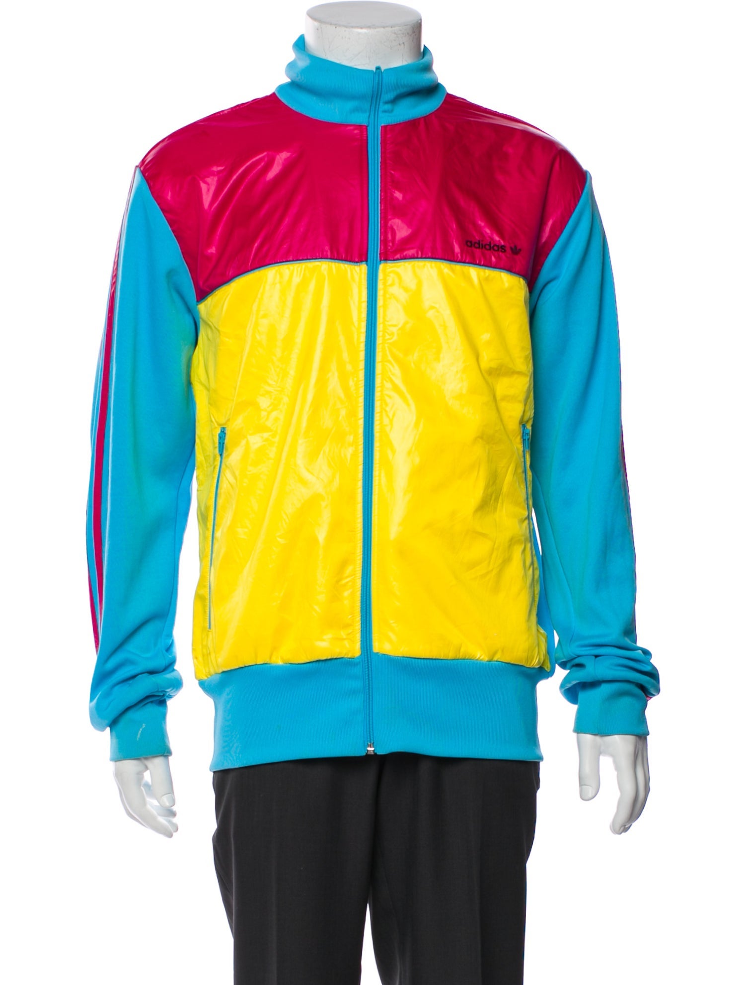 Adidas Colorblock Pattern Windbreaker