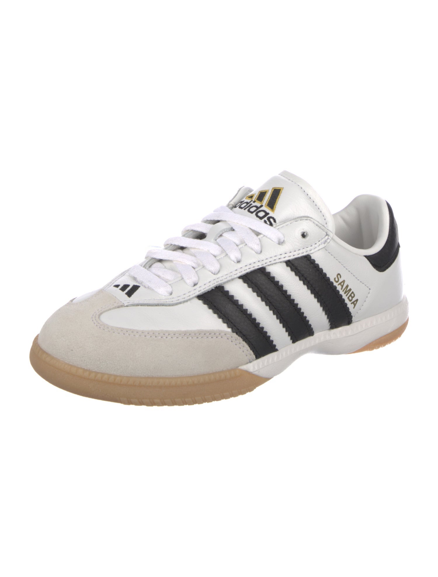 Adidas Leather Striped Sneakers