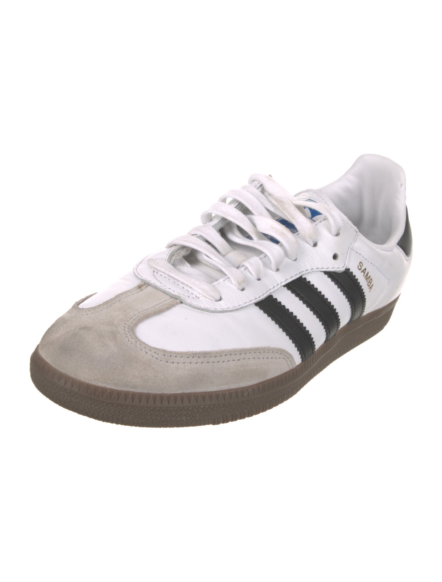 Adidas Leather Colorblock Pattern Sneakers