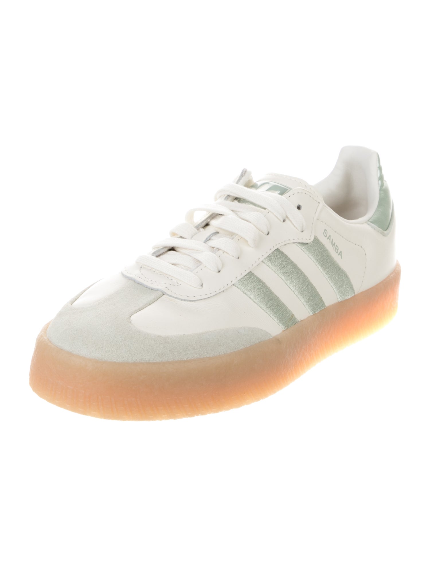 Adidas Leather Striped Sneakers