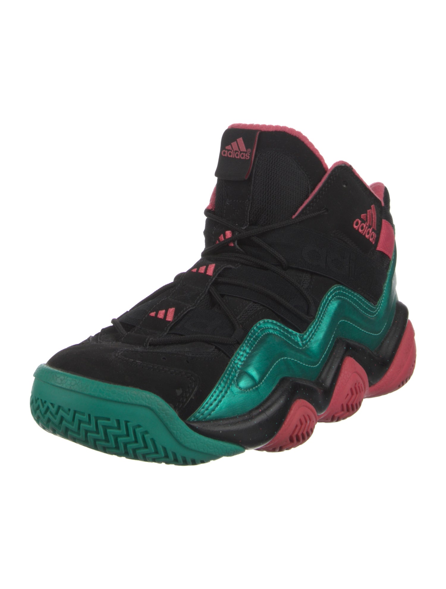 Adidas Leather Colorblock Pattern Sneakers