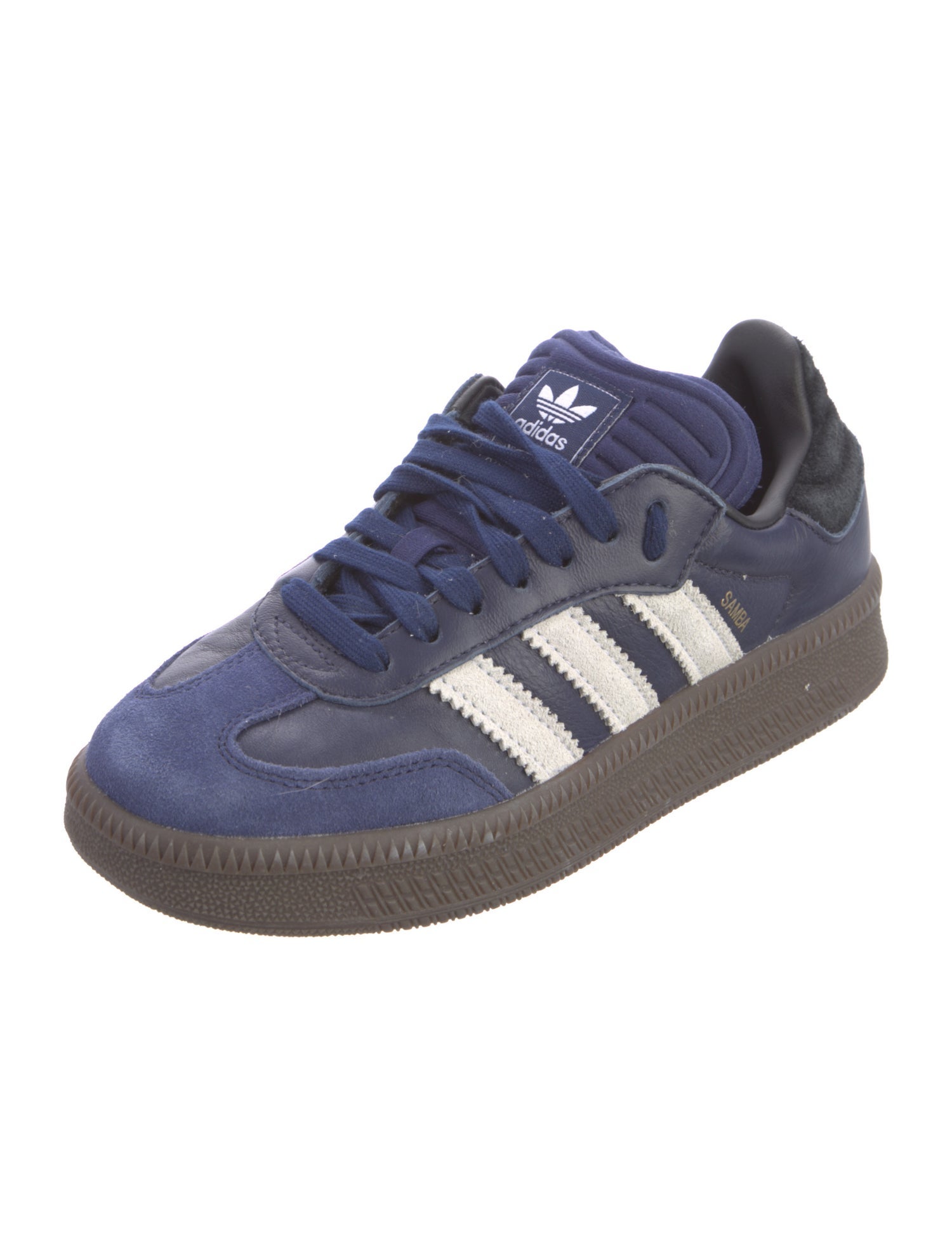 Adidas Leather Colorblock Pattern Sneakers